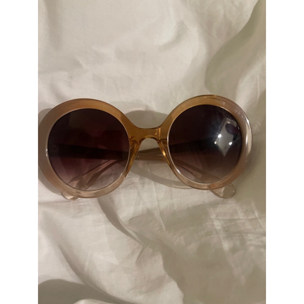 Gucci Sunglasses One Size Beige Brown